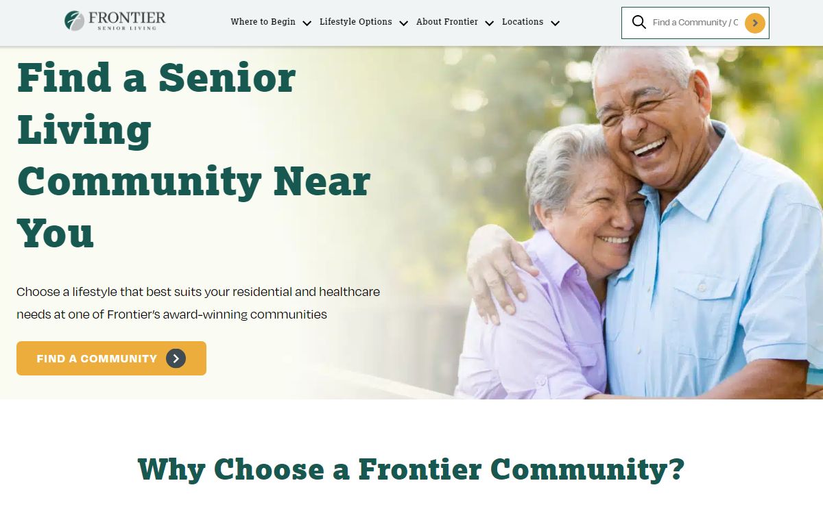 Find a Senior Living Community Near You - Frontier Senior Living
