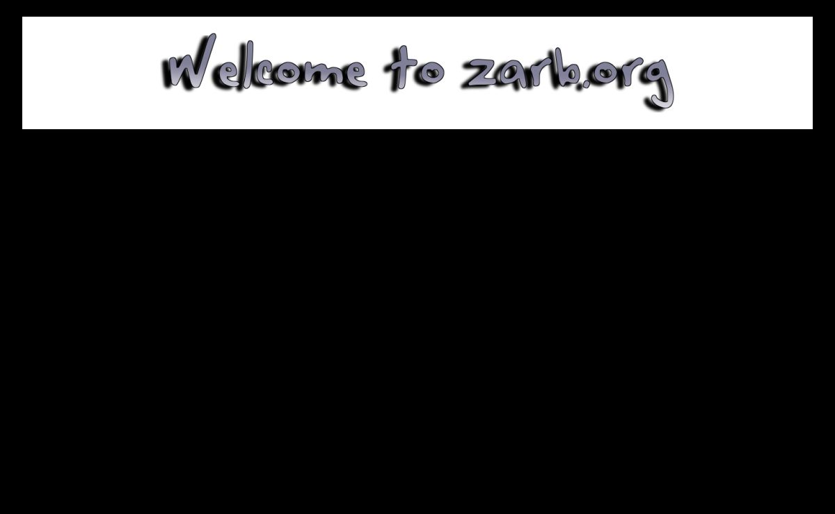 Welcome to zarb.org