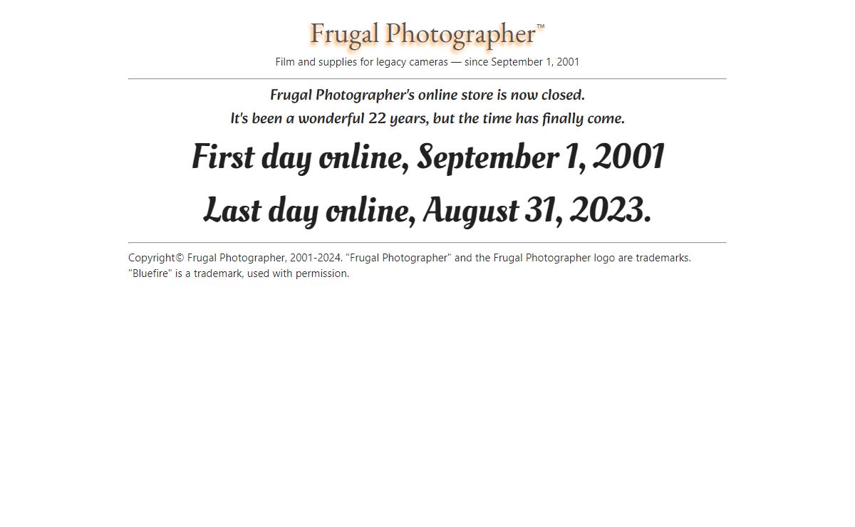 Frugal Photographer | Index