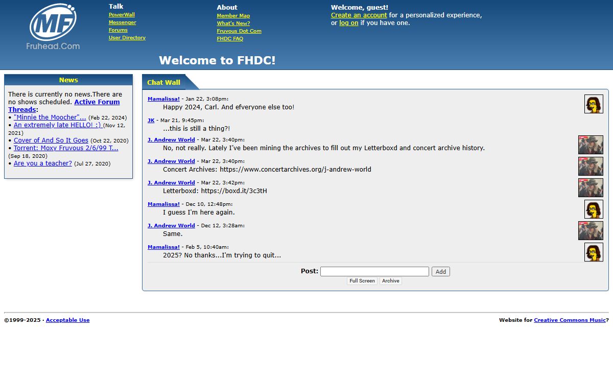Moxy Fruvous - Fruhead.Com: Welcome to FHDC!