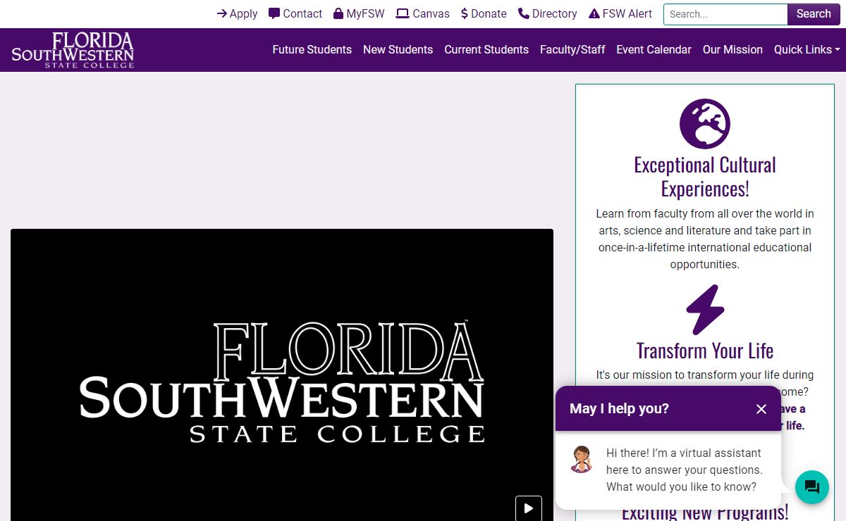 FSW Home | Florida SouthWestern State College