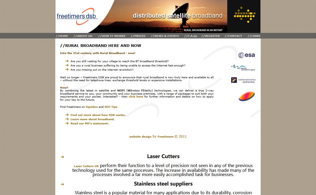 Rural Broadband, Satellite and WIFI technology from Freetimers-DSB, for Businesses and Domestic Users in Rural Areas.