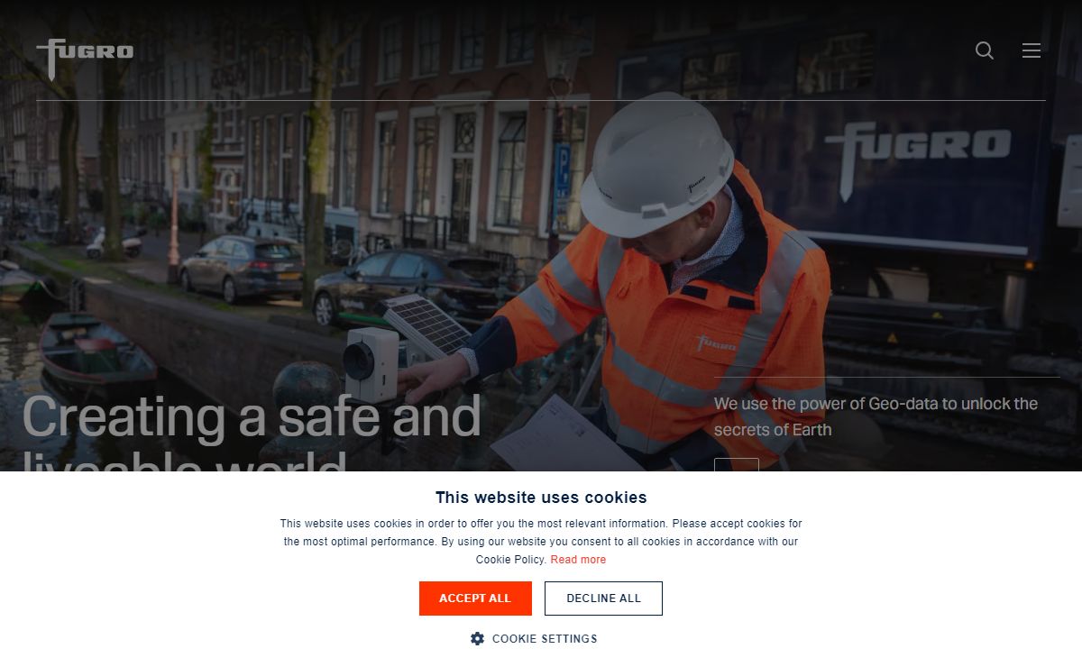 Creating a Safe and Liveable World | | Fugro