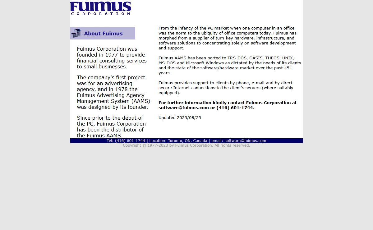 Advertising Agency Management System Software - Fuimus Corporation