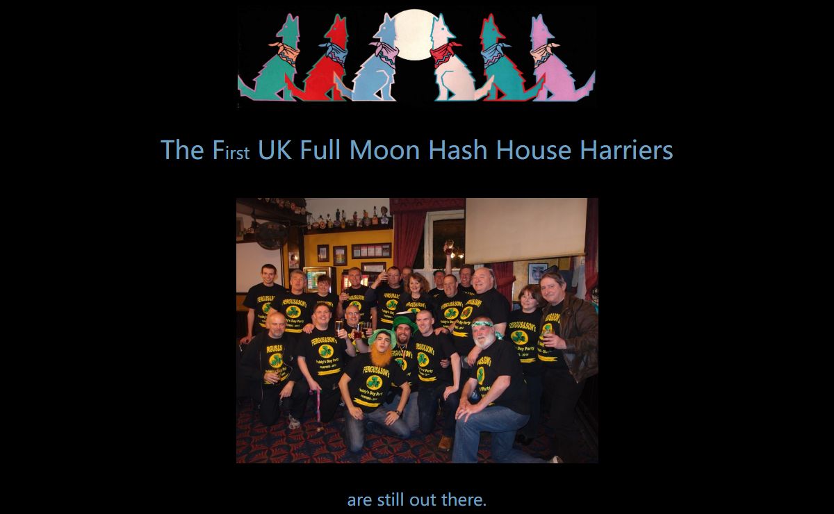 FIRST UNITED KINGDOM FULL MOON HASH HOUSE HARRIERS