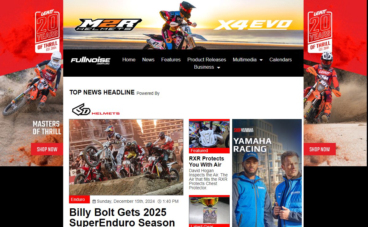 Fullnoise.com.au Motorcycle News - Home