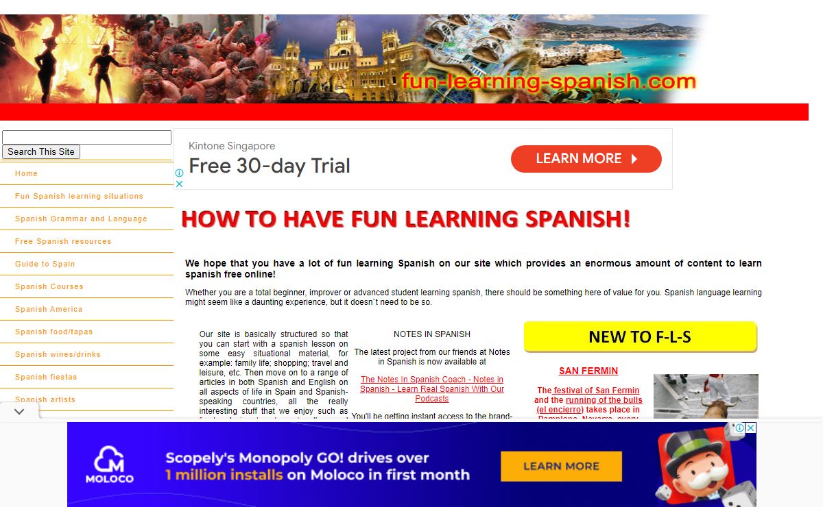 How to have fun learning Spanish