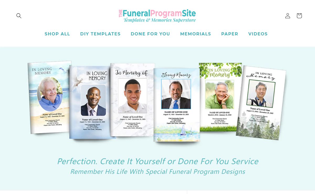Funeral Program Site Templates & Memorials – Funeral Program-Site Funeral Programs & Templates