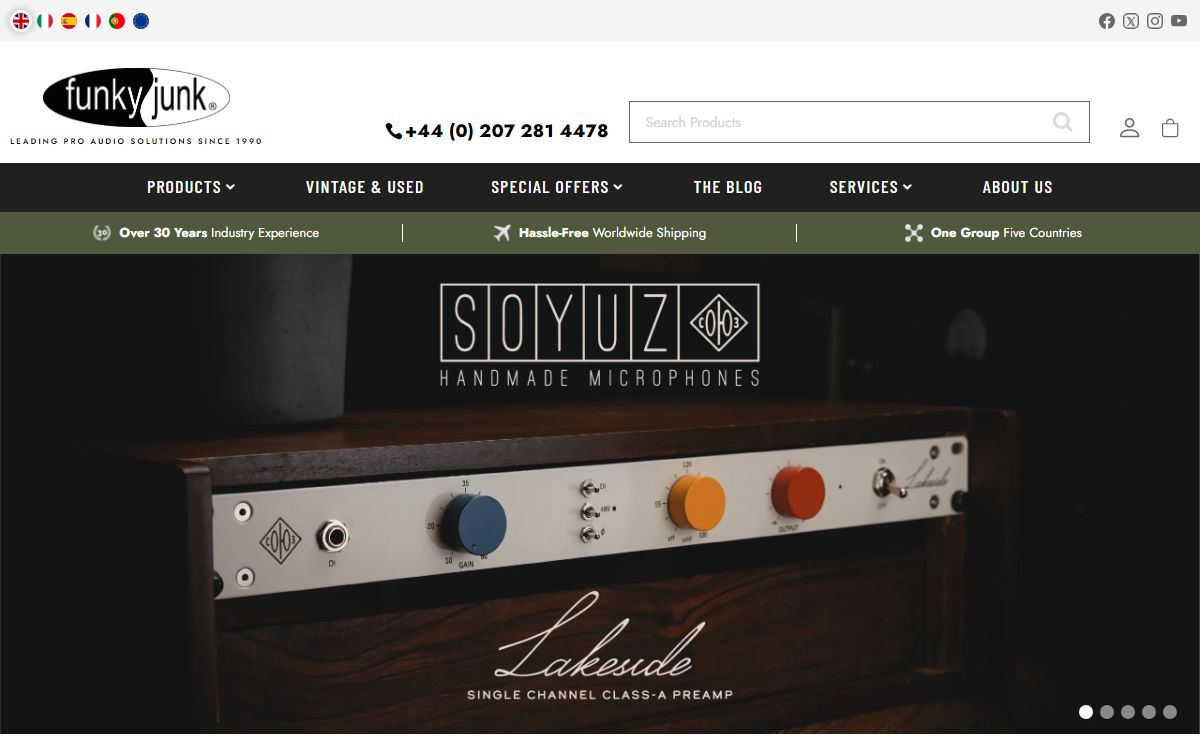 Funky Junk London – Leading Pro Audio Solutions Since 1990 - Funky Junk