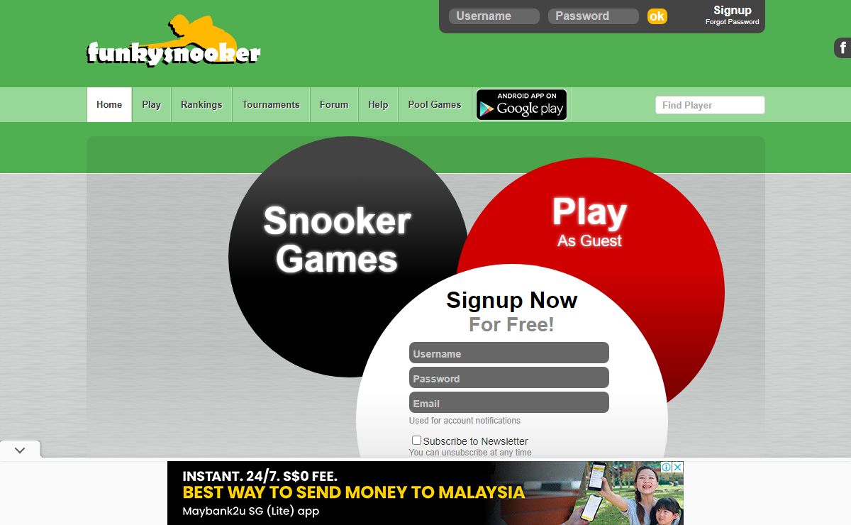Snooker Games - Free Online Game