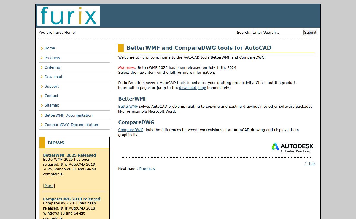 Furix - BetterWMF and CompareDWG tools for AutoCAD