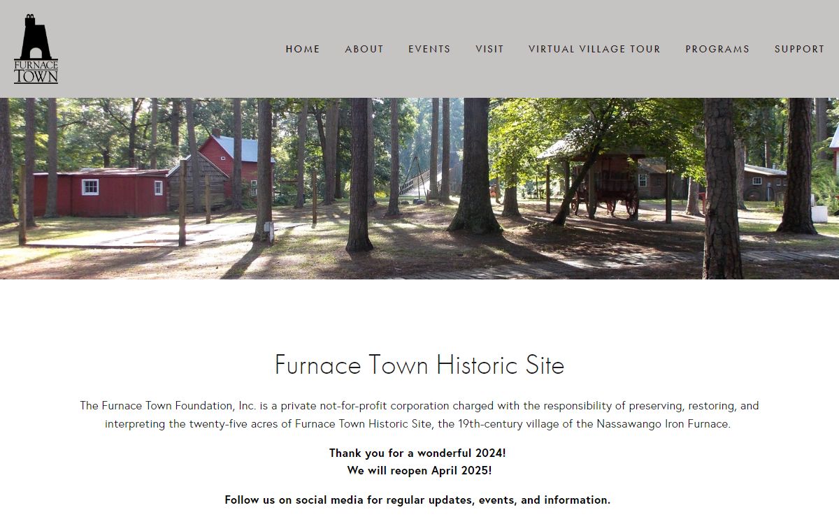 Furnace Town Historic Site