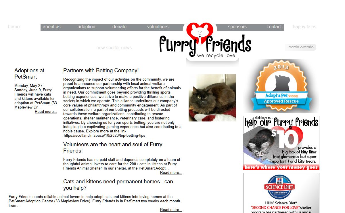 Furry Friends Animal Shelter Inc... we recycle love.