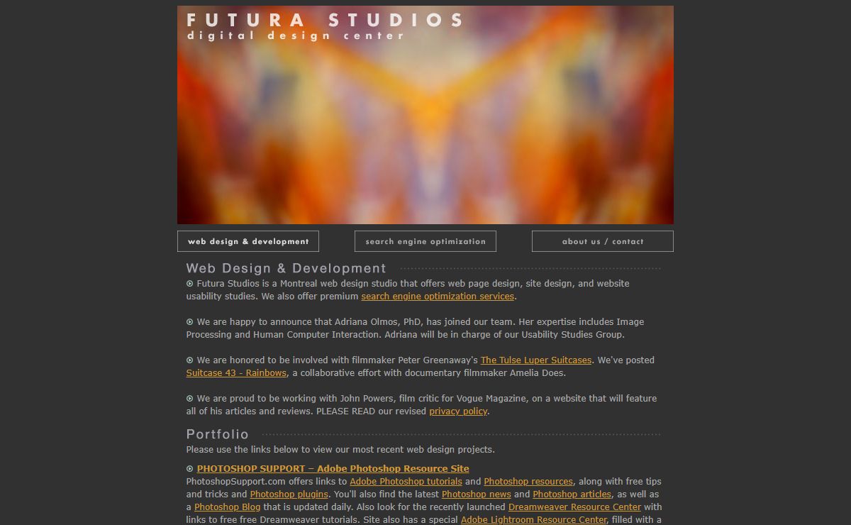 Futura Studios - Montreal web design and search engine optimization