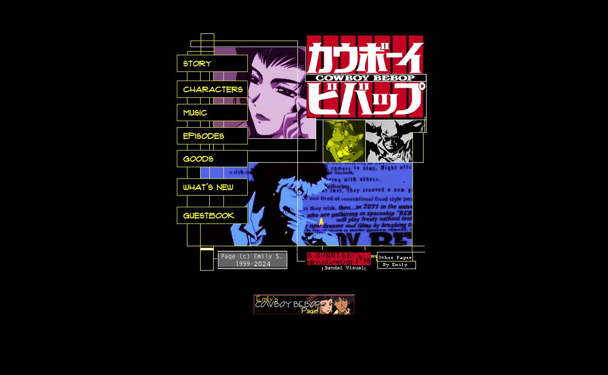3-2-1..Let's Jam! Emily's Cowboy Bebop Page
