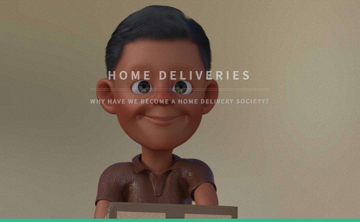The growth of home deliveries