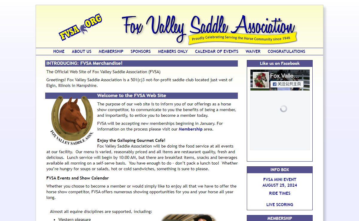 Fox Valley Saddle Association