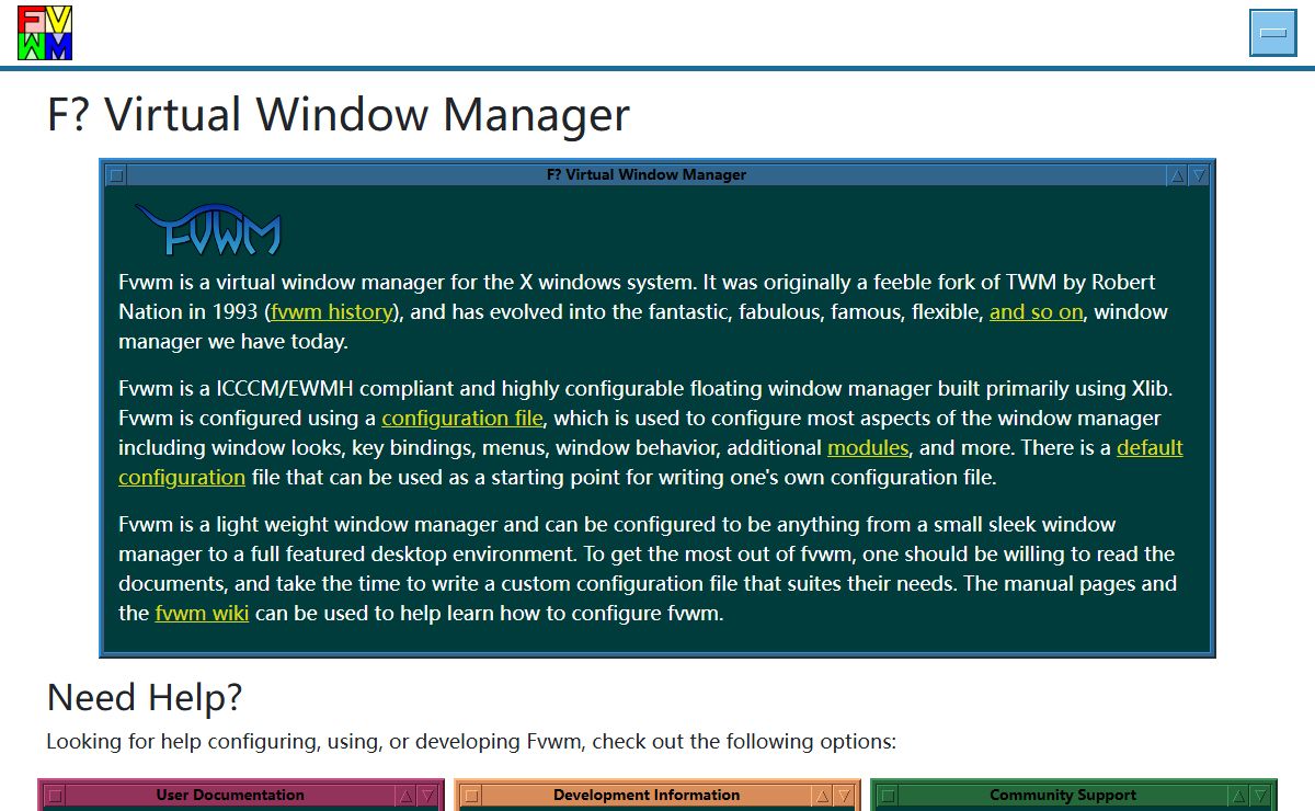 F? Virtual Window Manager