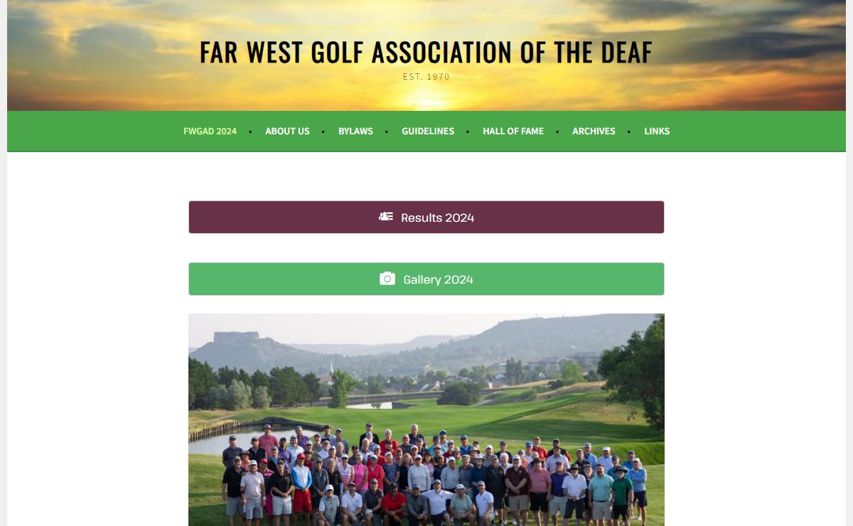 Far West Golf Association of the Deaf – Est. 1970