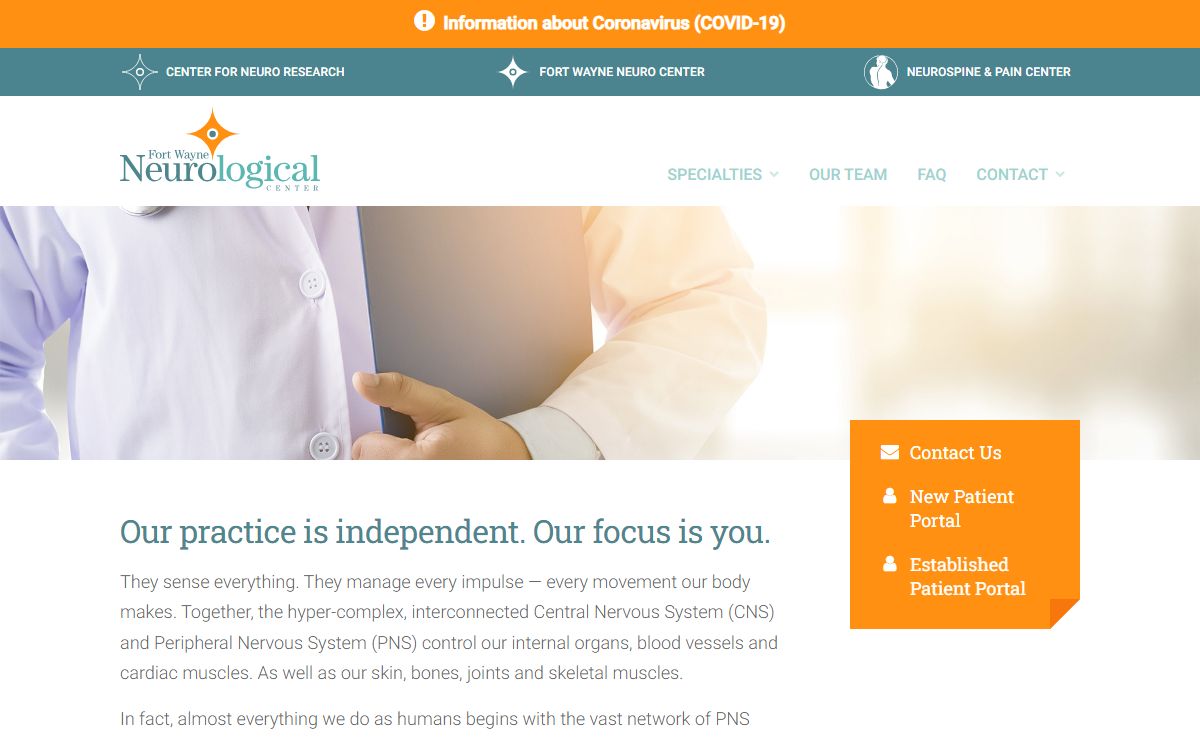 Fort Wayne Neurological Center - Where We Focus On You