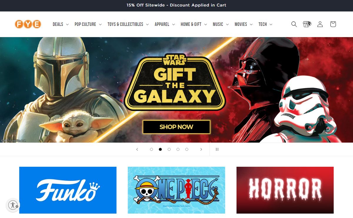 FYE - Music, Movies, Collectibles, Snacks, Apparel and More