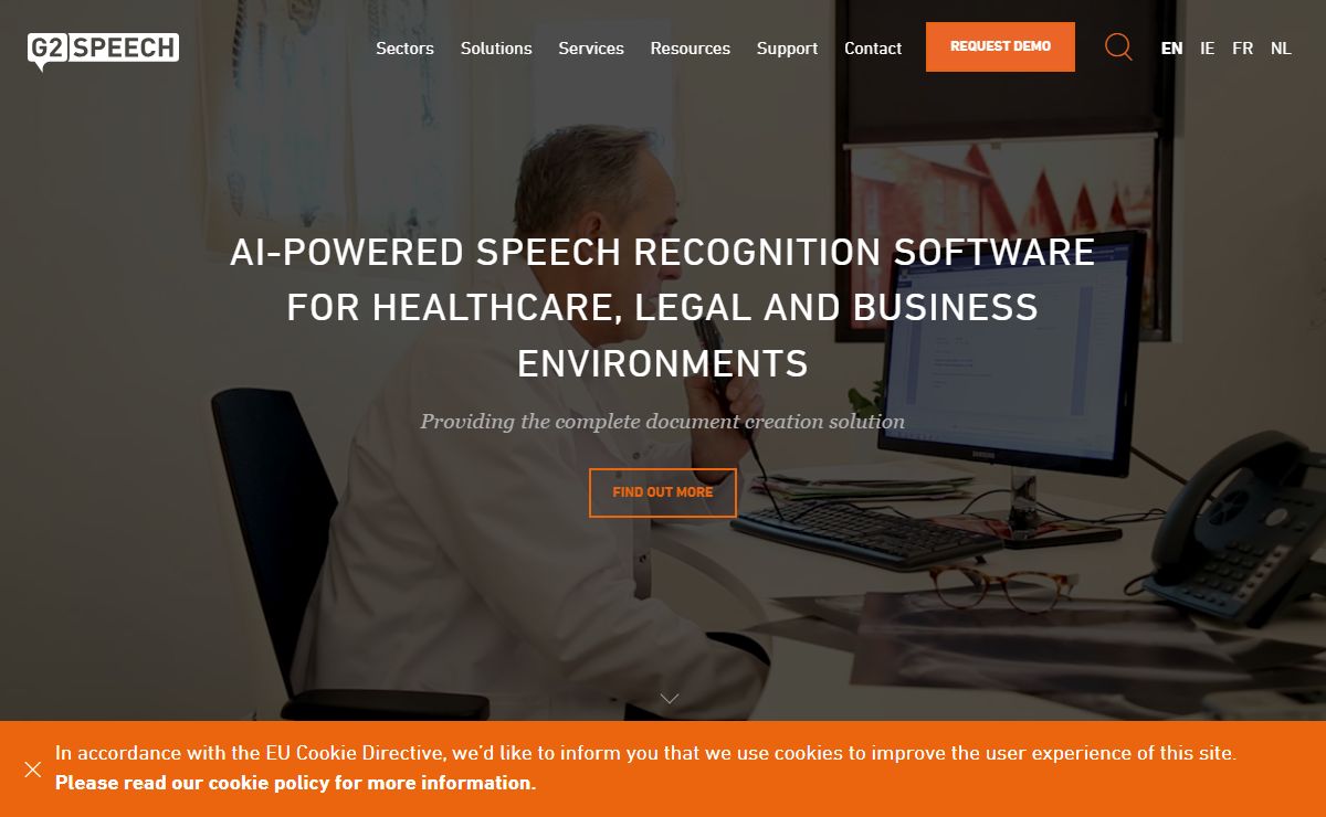 Speech recognition software solutions for health, legal and business I G2 Speech
