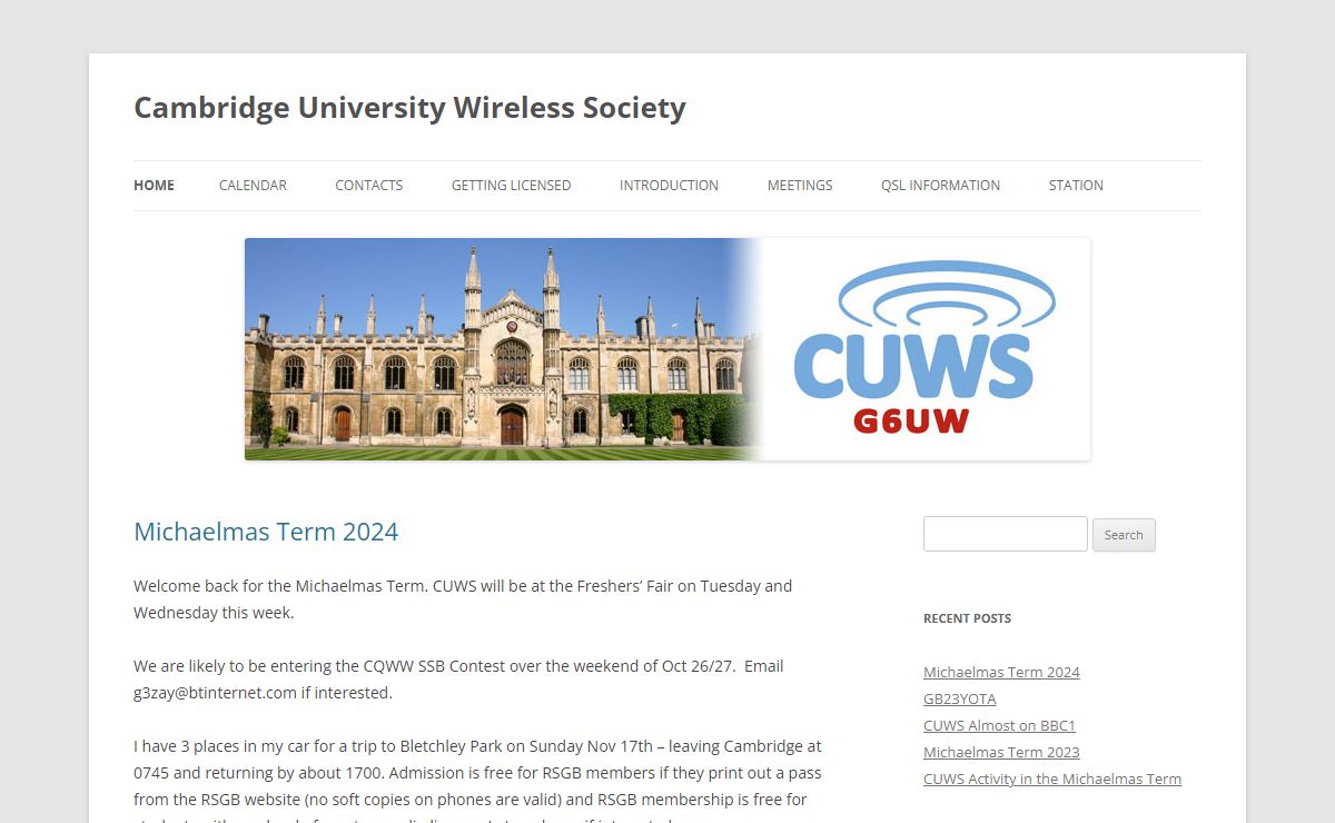 Cambridge University Wireless Society