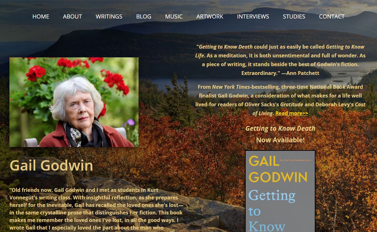 Gail Godwin, author of A Mother and Two Daughters, The Finishing School, A Southern Family, and Father Melancholy’s Daughter