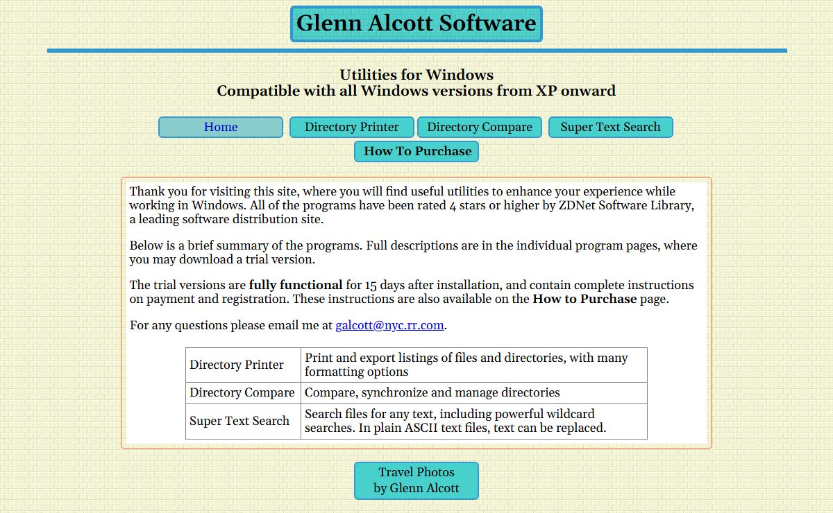 Glenn Alcott Software
