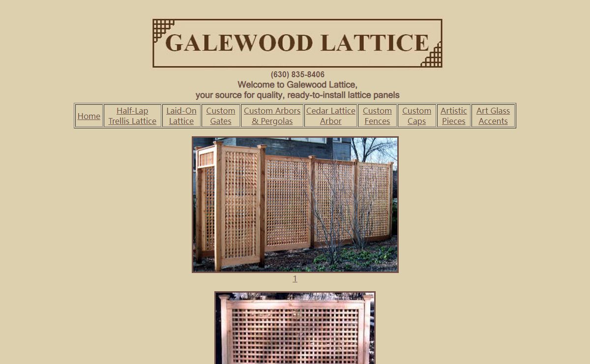 Welcome to Galewood Lattice - Custom Lattice, Trellis, Fences, Gates and Arbors