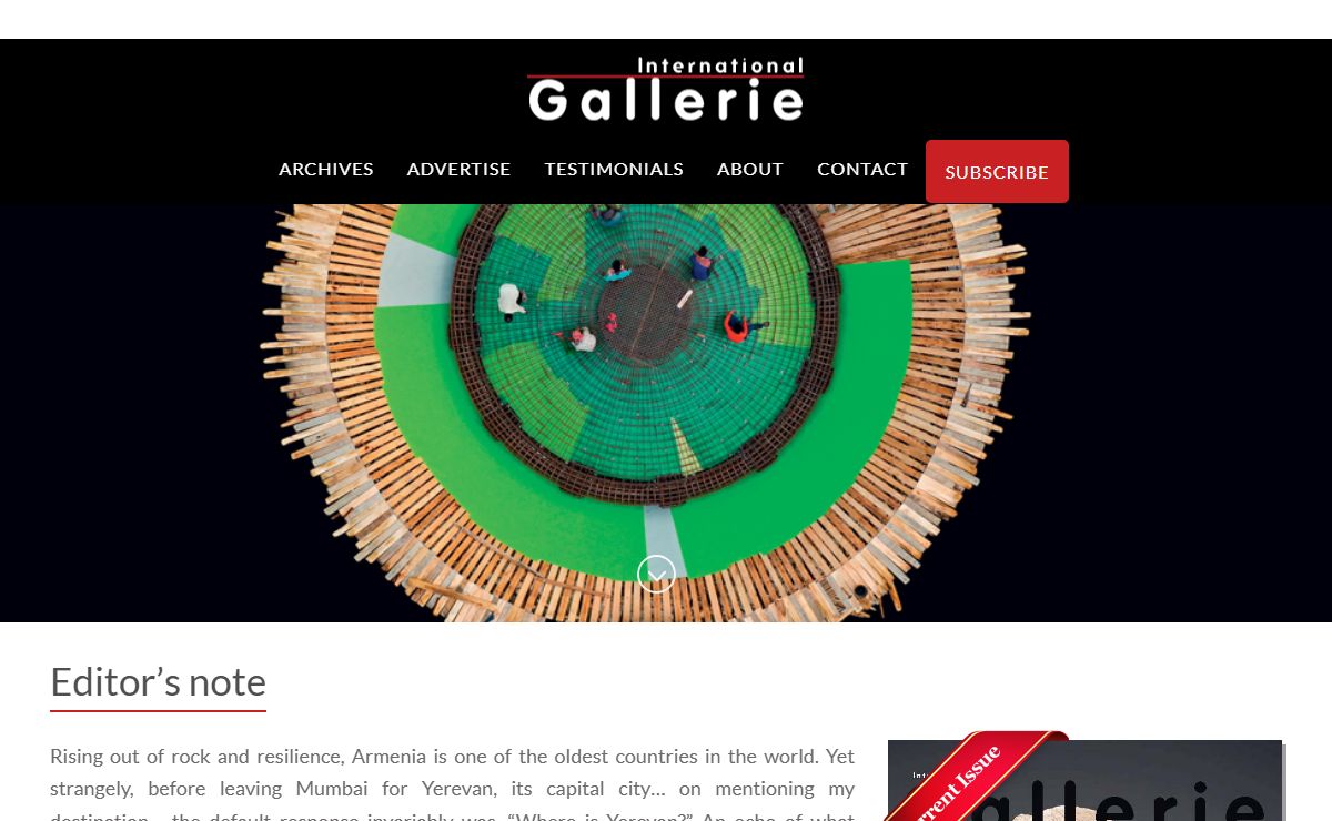 International Gallerie - A Journey of Ideas. 1997-2020