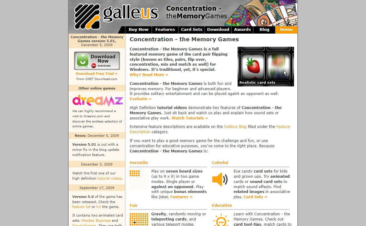 Concentration - the Memory Games by Galleus