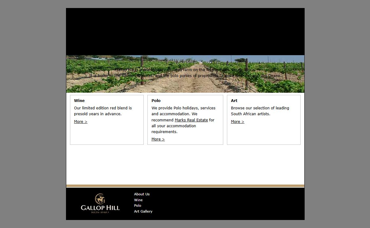 Gallop Hill South Africa - Paarl Region Wine Farm
