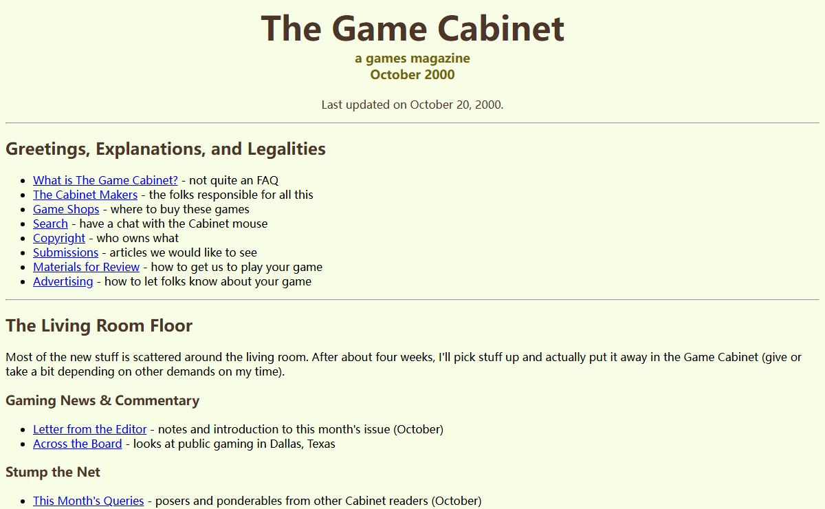 The Game Cabinet