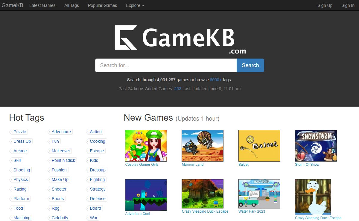 GameKB -4,001,287 Online Games