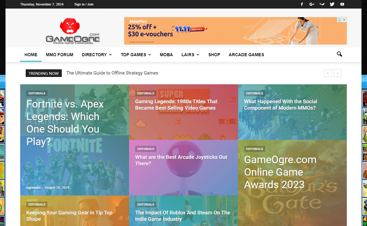 GameOgre - Online Game Community