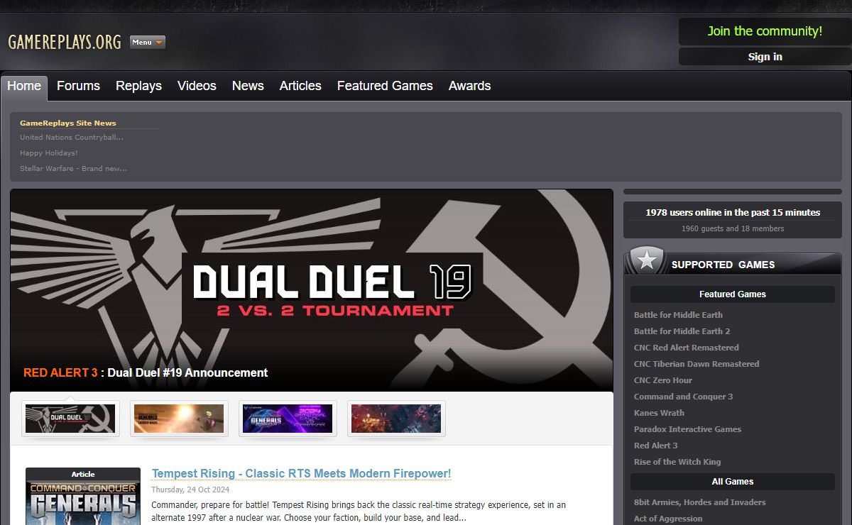 GameReplays.org - Replays, Strategies, News, Tips and Tricks for Multiplayer Games