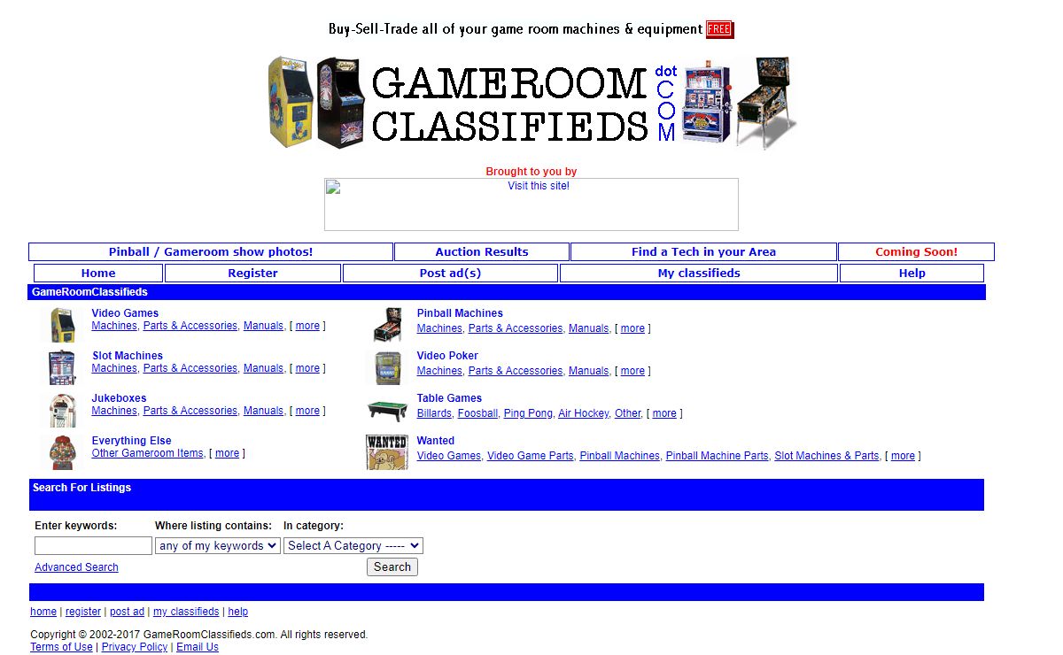 GameRoomClassifieds