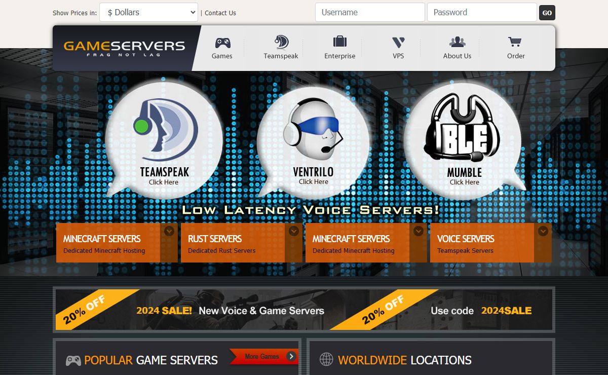 Game Servers, Dedicated Clan Server Host, and Teamspeak Hosting