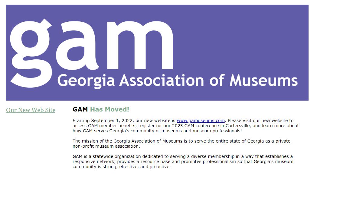 GAM Redirect Page