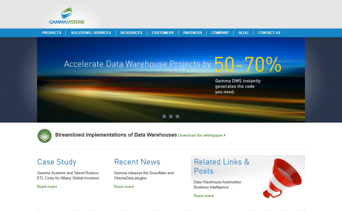 Gamma Systems - Enterprise Data Warehouse Automation