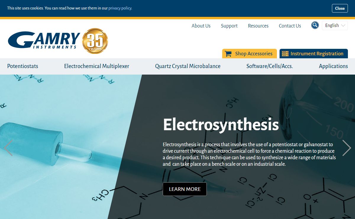 Electrochemical Instruments-Galvanostat/Potentiostat Manufacturer Gamry Instruments