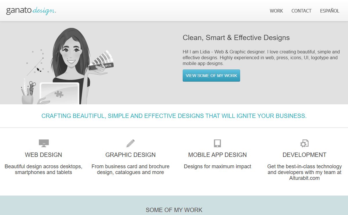 Ganato Design: Web & Graphic designer. I love creating beautiful, simple and effective designs