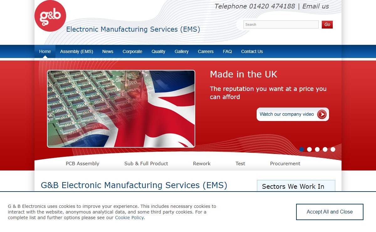 Contract Electronics Manufacturing | G&B EMS Ltd