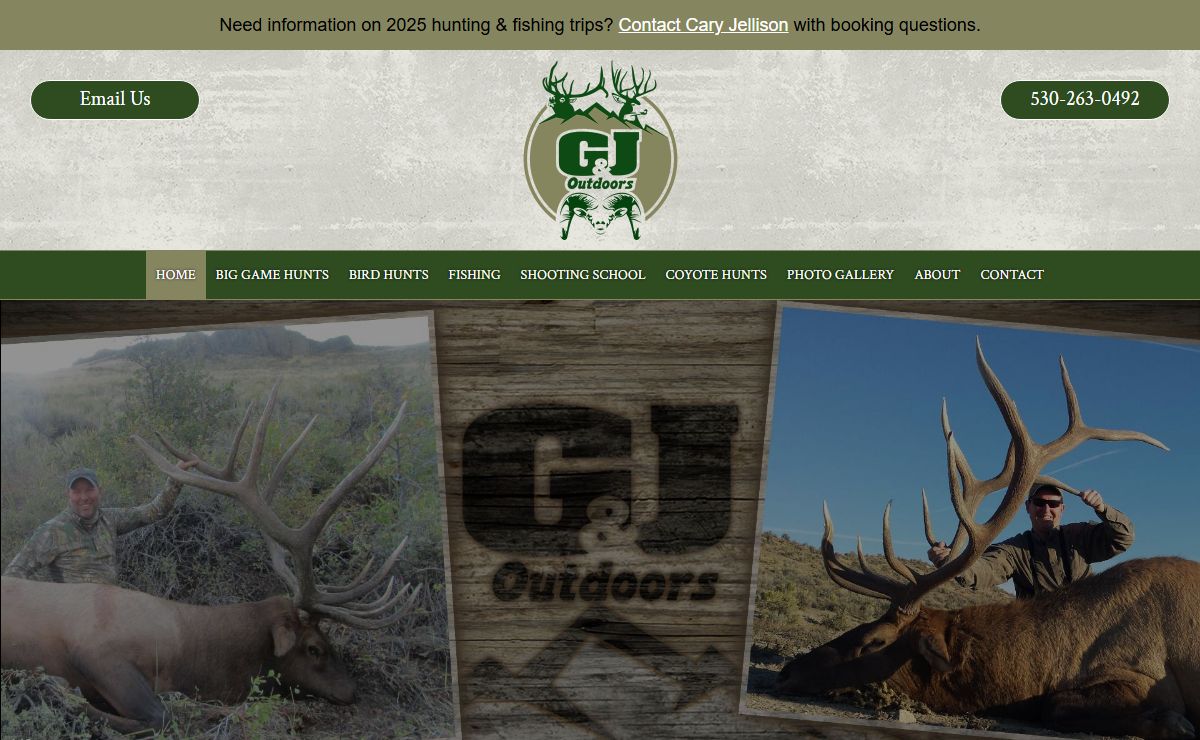 G&J Outdoors - Nevada / California Guided Hunting Trips / Guided Fishing Trips