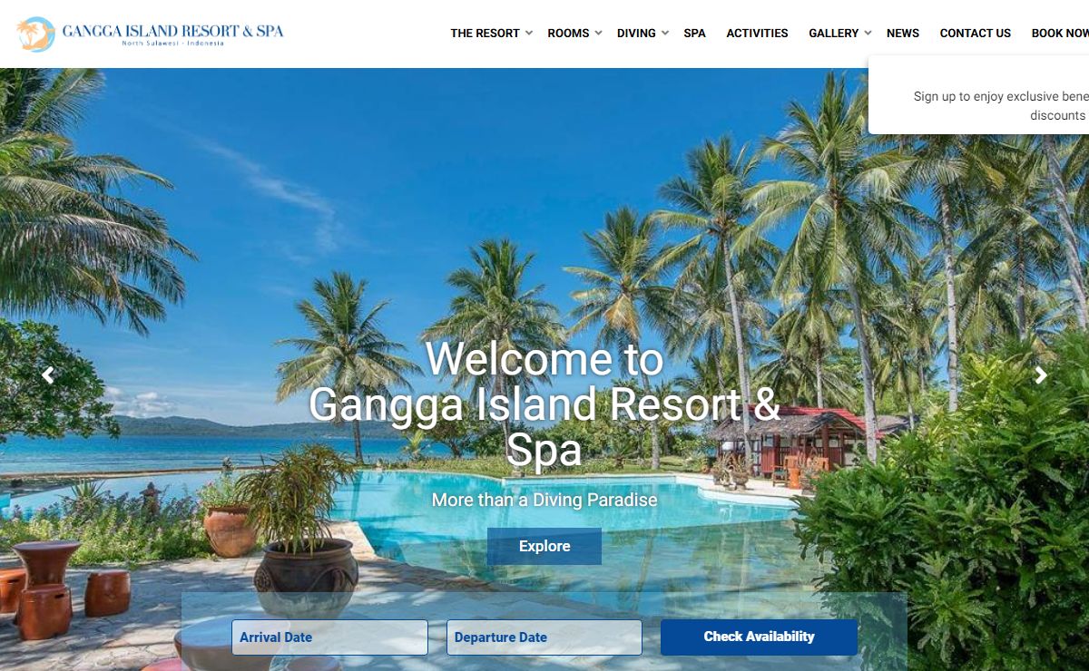 Gangga Island Resort & Spa | PADI Dive Center in Manado