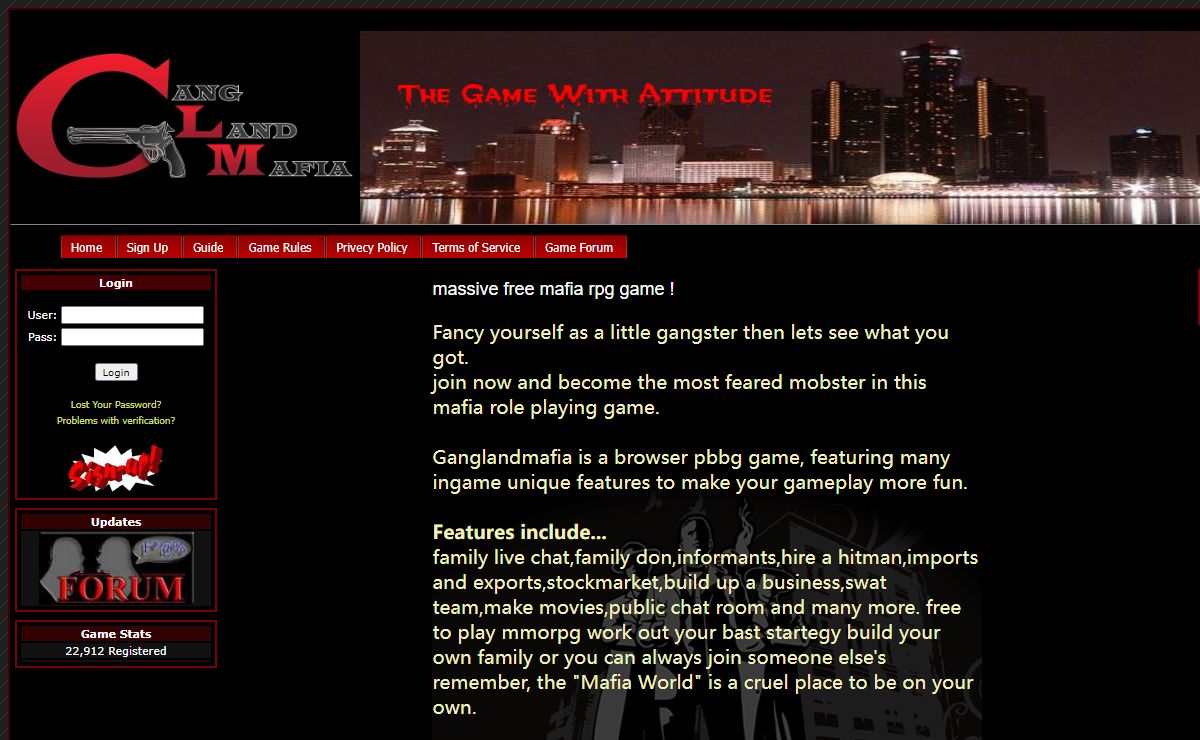 Gangland Mafia - Massive Muliplayer online mafia rpg game