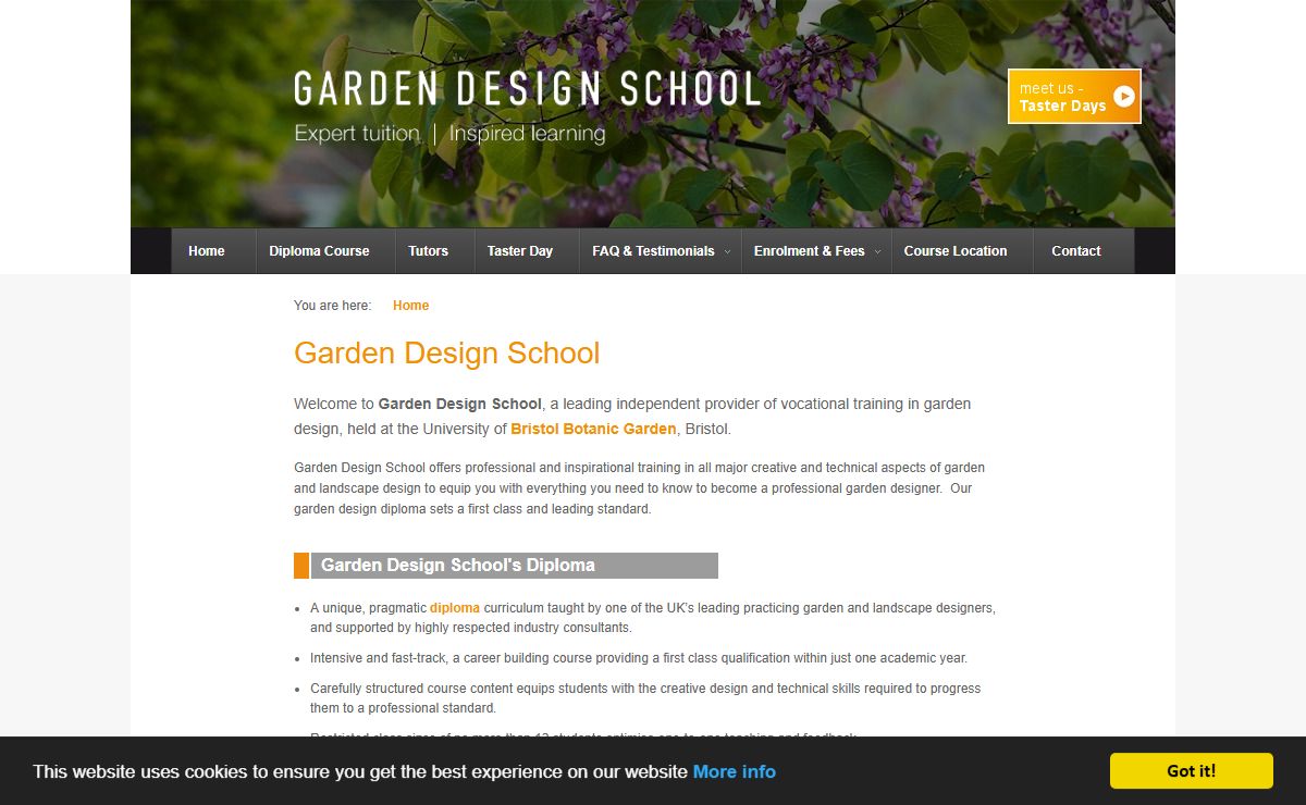 Garden Design School-Gardening School,Landscape Design School UK