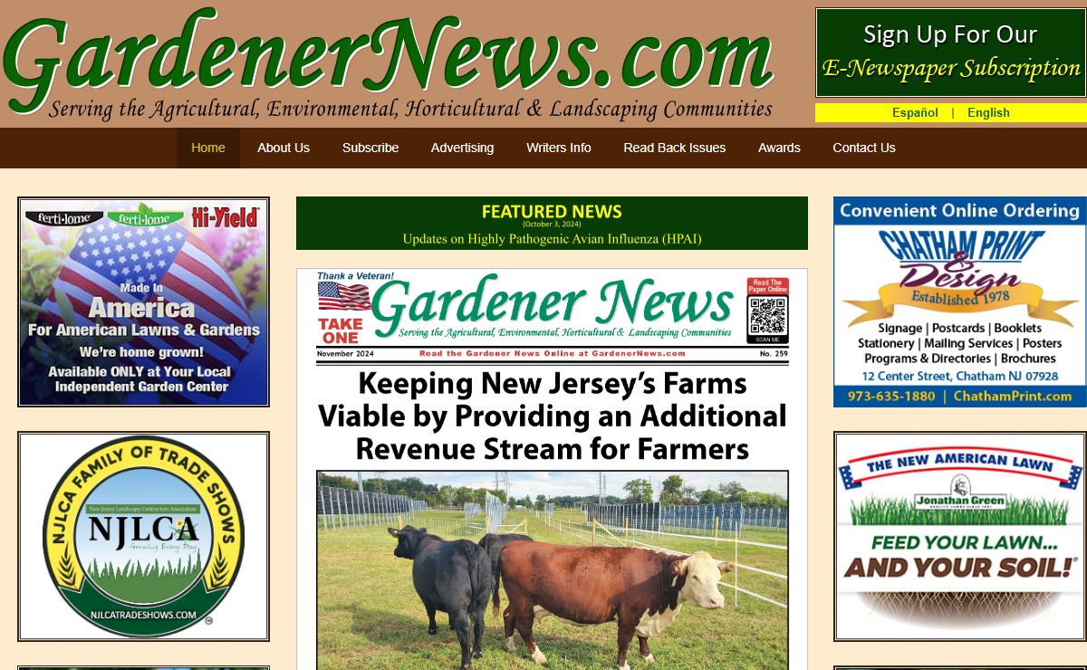 GardenerNews.com – Agricultural News, Gardening News, Landscaping News, and Nursery News