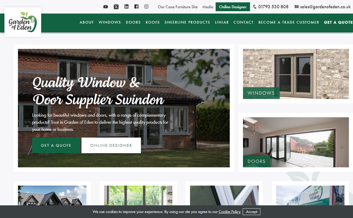 Liniar Windows & Doors Trade Supply | Double Glazing Supplied Swindon
